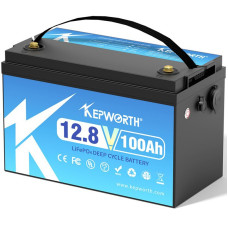 Акумулятор Kepworth LiFePO4 12V/100AH (1280W*h) (332х176х225 мм, для будинку, котла, сонячних батарей)