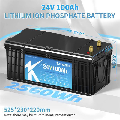 Акумулятор Kepworth LiFePO4 24V/100AH (2400W*h) (літій-залізо-фосфатний акумулятор для ДБЖ (UPS)) Акумулятор Kepworth LiFePO4 24V/100AH (2400W*h) (літій-залізо-фосфатний акумулятор для ДБЖ (UPS))