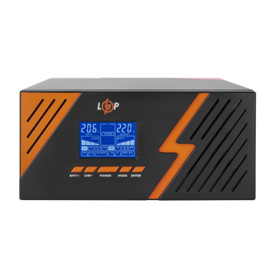 Інвертор LogicPower 12В, 1050 Вт LPM-PSW-1500VA Black ДБЖ з правильною синусоїдою