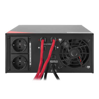 Інвертор LogicPower 12В, 1050 Вт LPM-PSW-1500VA Black ДБЖ з правильною синусоїдою