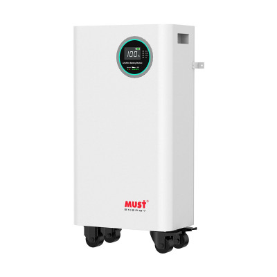 Акумулятор Must 300AH 51.2V LP1600-48300, LiFePO4,200A/200A (15360 W*h) (W-iFi Smart BMS, літій-залізо-фосфатний акумулятор для ДБЖ (UPS))