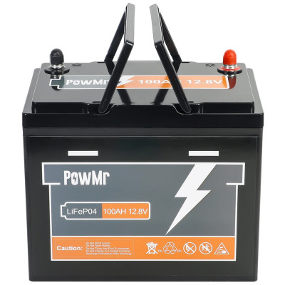 Акумулятор PowMr POW-100AH-12.8V-MINI, 12,8V/100Ah, 1280W*h, 100A (26x17x21 см, LiFePO4, для будинку, котла, сонячних батарей) Акумулятор PowMr POW-100AH-12.8V-MINI, 12,8V/100Ah, 1280W*h, 100A (26x17x21 см, LiFePO4, для будинку, котла, сонячних батарей)
