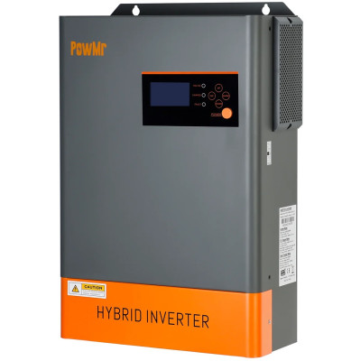 Гібридний інвертор Powmr POW-HVM6.2K-48V-LIP, 48 В, 6200 Вт,  (безперебійник, UPS, ДБЖ)