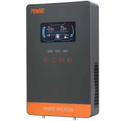 Гібридний інвертор Powmr POW-HVM6.5K-48V-P, 48 В, 6500 Вт (безперебійник, UPS, ДБЖ)