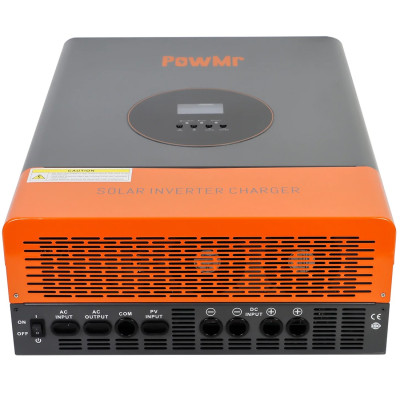 Гібридний інвертор Powmr POW-RELAB-5KE NEW 2024, 48 В, 5000 Вт (низькочастотний інвертор, безперебійник, UPS, ДБЖ)