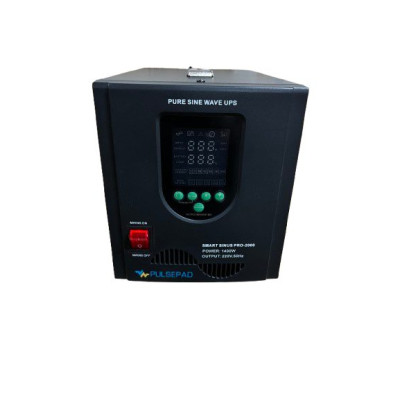 ДБЖ Pulsepad  1400 Вт, 24В, SMART SINUS PRO 2000 інвертор для котла з правильною синусоїдою під зовнішній АКБ 24В (LiFePo4/GEL/AGM)