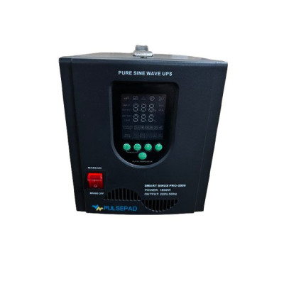 ДБЖ Pulsepad 1800 Вт, 24В, SMART SINUS PRO 2500, інвертор для котла з правильною синусоїдою під зовнішній АКБ 24В (LiFePo4/GEL/AGM)