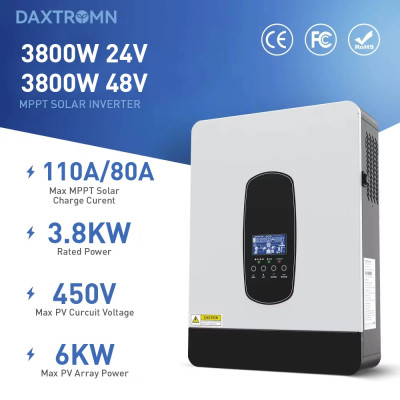 Гібридний інвертор Daxtromn SP-4200, 24 В, 110 А, 3800 Вт (безперебійник, UPS, ДБЖ)