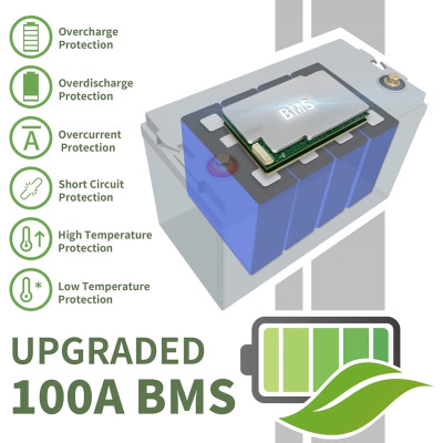 Акумулятор TCBWorth LiFePO4 12V/100AH, 1280W*h, 50A (літій-залізо-фосфатний акумулятор для ДБЖ (UPS)) Акумулятор TCBWorth LiFePO4 12V/100AH, 1280W*h, 50A (літій-залізо-фосфатний акумулятор для ДБЖ (UPS))