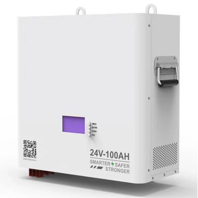 Акумулятор Dipower Wall Mounted 24V/100AH, 2400W*h (DYD NMC, 7S1P, літій-іонний акумулятор для ДБЖ (UPS))