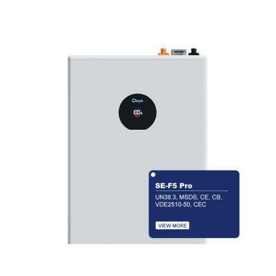 Акумулятор Deye SE-F5 Pro-C LiFePO4 51,2V/100AH, 5120W*h, (Bluetooth, CAN, RS485, Wi-Fi)