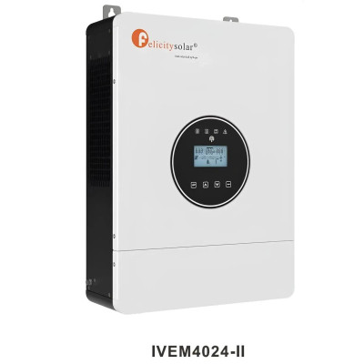 Гібридний інвертор Felicity 24 В, 4000 Вт (IVEM4024-II) (4 kW, 1 фаза, 1 MMPT)
