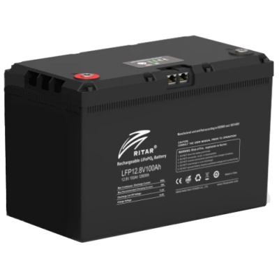 Акумулятор Ritar LiFePO4 12.8V100AH (1280 W*h) G24 (літій-залізо-фосфатний) з системою підігріву та bluetooth