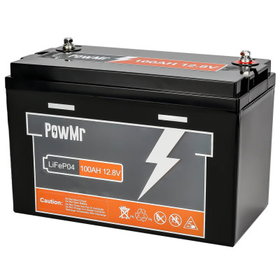 Акумулятор PowMr 100AH 12.8V (1280W*h) LiFePO4 (для будинку, котла, сонячних батарей)