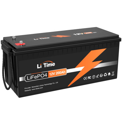 Акумулятор LiTime LiFePO4 12V/200AH (2560W*h) (літій-залізо-фосфатний акумулятор для ДБЖ (UPS))