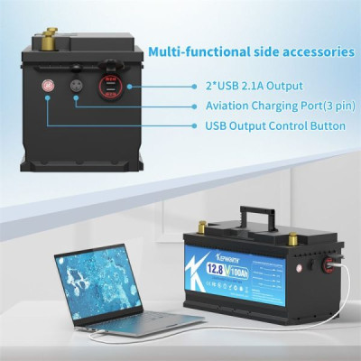 Акумулятор Kepworth LiFePO4 12V/100AH (1280W*h) (літій-залізо-фосфатний акумулятор для ДБЖ (UPS)) Акумулятор Kepworth LiFePO4 12V/100AH (1280W*h) (літій-залізо-фосфатний акумулятор для ДБЖ (UPS))
