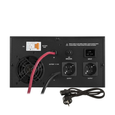 Інвертор LogicPower 12В 1000 Вт, LPE-B-PSW-1500VA+, струм заряду 1-35A, ДБЖ з правильною синусоїдою