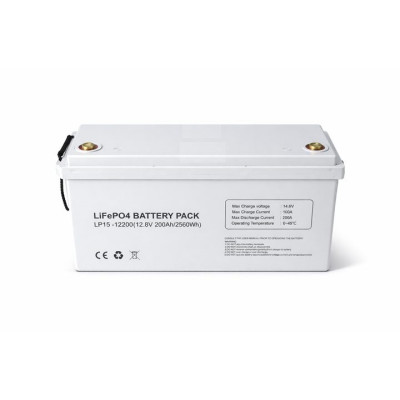Акумулятор MUST 12,8V/200Ah, 2560W*h, Smart BMS, Bluetooth, (LP15-12200) Акумулятор MUST 12,8V/200Ah, 2560W*h, Smart BMS, Bluetooth, (LP15-12200)