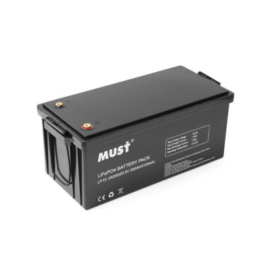 Акумулятор Must LP15-24200, LiFePO4, 25.6V 200AH, (5120 W*h) (літій-залізо-фосфатний акумулятор)