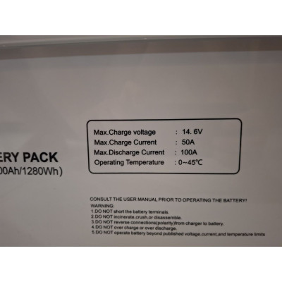 Акумулятор MUST LiFePO4 12V/100AH (1280W*h) Smart BMS, Bluetooth, (LP15-12100)