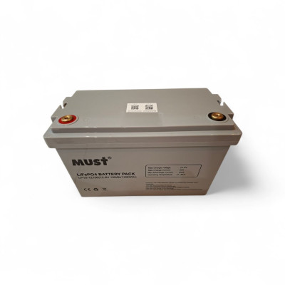 Акумулятор MUST LiFePO4 12V/100AH (1280W*h) Smart BMS, Bluetooth, (LP15-12100)