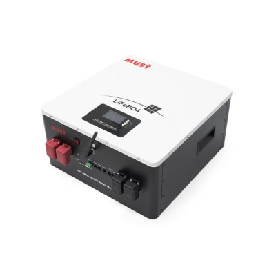 Акумулятор Must LP16-24200, LiFePO4, 25.6V 200AH, 100A/100A (5120 W*h) (літій-залізо-фосфатний акумулятор для ДБЖ (UPS))