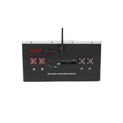 Акумулятор Must LP16-24200, LiFePO4, 25.6V 200AH, 100A/100A (5120 W*h) (літій-залізо-фосфатний акумулятор для ДБЖ (UPS))