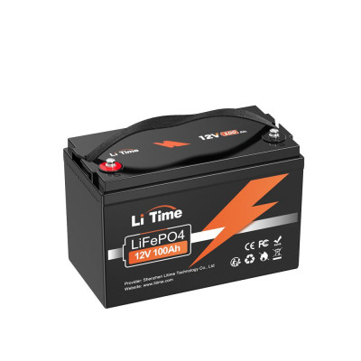 Акумулятор LiTime LiFePO4 12V/100AH (1280W*h) (літій-залізо-фосфатний акумулятор для ДБЖ (UPS))