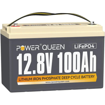 Акумулятор Power Queen LiFePO4 12V/100AH (1280W*h) BASIC