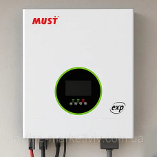 Гібридний інвертор Must 8 кВт PV19-8048 EXP 2MPPT, 48 В, 120 А, 8000 Вт (безперебійник, UPS, ДБЖ)