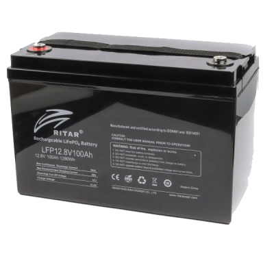 Акумулятор Ritar LiFePO4 12.8V100AH (1280 W*h) G24 (літій-залізо-фосфатний)