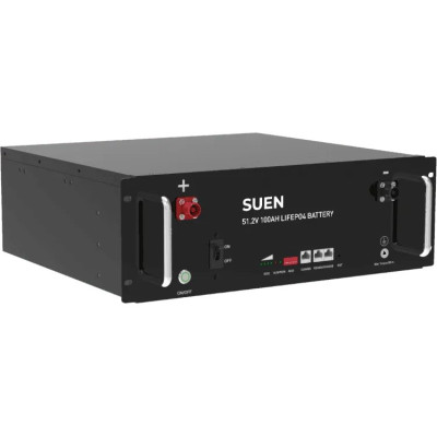 Акумулятор 5,12 кВт SUEN-51-100 LiFePO4, 51,2V/100AH, 5120W*h